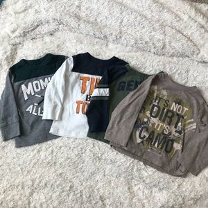 EUC- Baby Boy Long Sleeve T-Shirt Set/ Size 12-18M